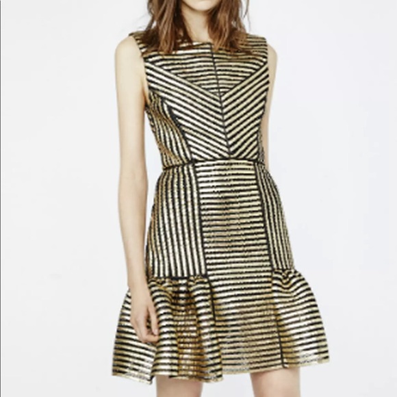 Maje Rezzano Mesh Stripe Dress - Picture 4 of 12